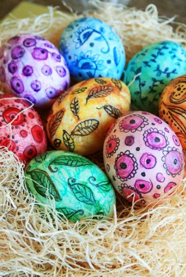 oeufs-peints-decoration-paques