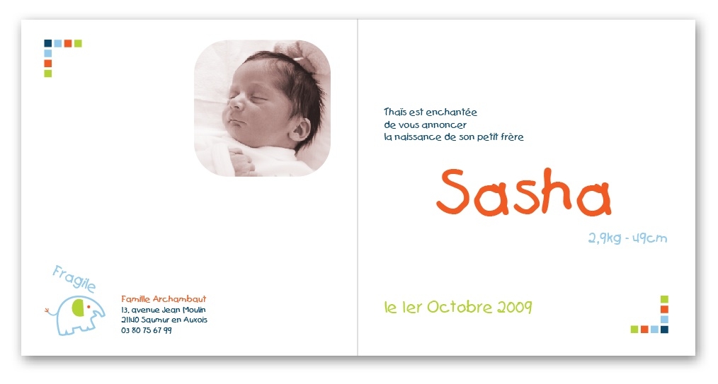 Exemples de faire parts de naissance originaux