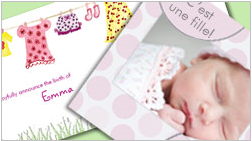 Faire part naissance fille